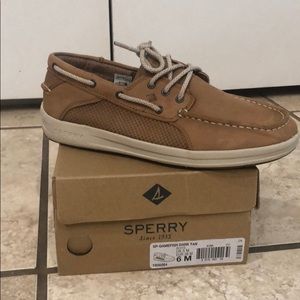 Sperry Kids Tan Dress Shoes